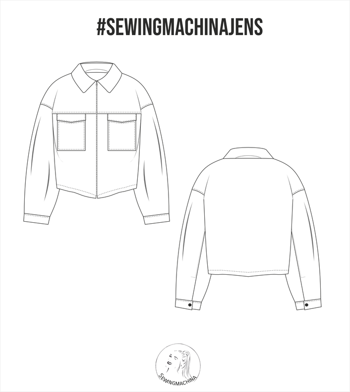 oversize Jacke Jens / PDF Schnittmuster image number 6