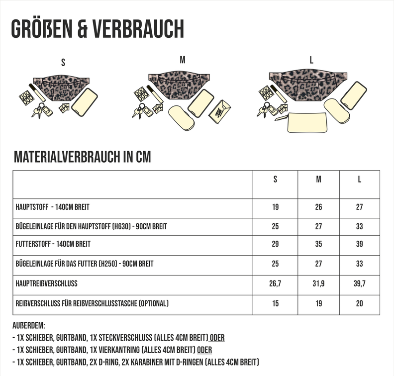 Bauchtasche Benno / 3 Größen S-M-L image number 5