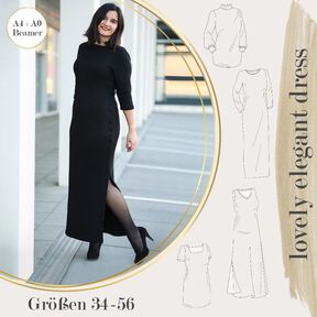 BEAMER&A0 lovely elegant dress 34-56 Maxikleid Kleid