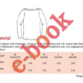 FRAU MARLENE - Langarmshirt mit Schulteinsätzen XS-XXL