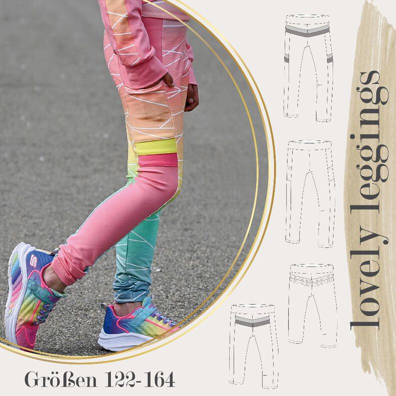 lovely leggings 122-164 Leggins Capri Hose Badehose Kinder image number 1