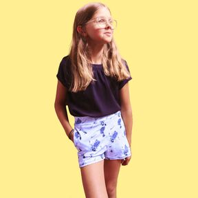 Kinder Shorts aus Jersey Kurze Hose PANAS ♥ Gr. 92-164