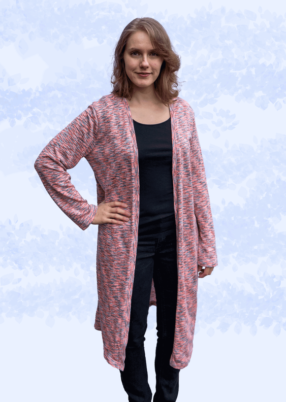 Anna - Basic Cardigan Strickjacke mit Bündchen - 34 bis 50  image number 7