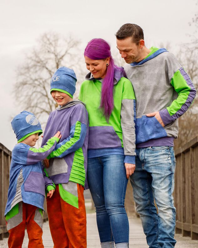 lovely family oversized hoodie Kinder & Damen & Herren image number 8