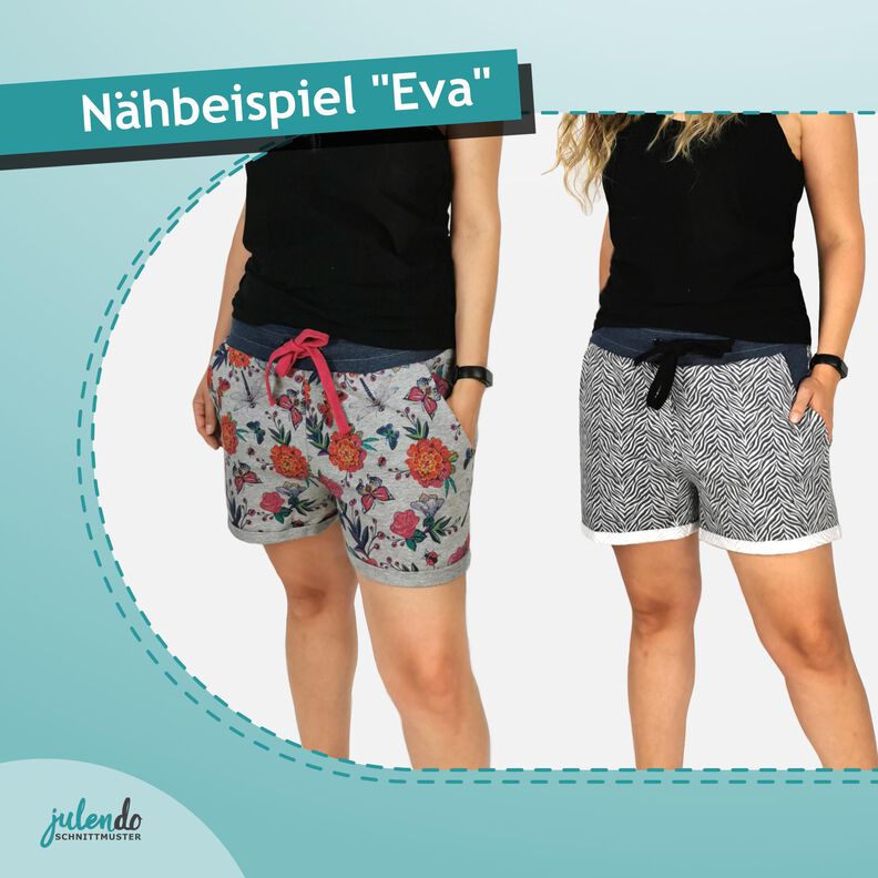 Sweatshort Eva, Gr. 32 – 54 - Nähanleitung + Schnittmuster image number 4