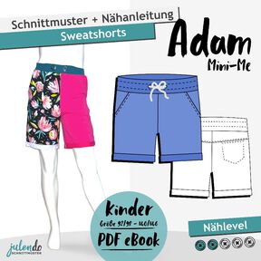 Kinder Sweatshorts Adam, Gr. 92/98-164/170 - Schnittmuster