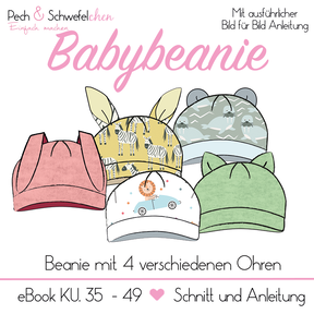 Babybeanie mit Ohren  “Pech&Schwefelchen” E-Book