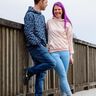 lovely lady & men oversized hoodie Damen & Herren Sweater thumbnail number 2