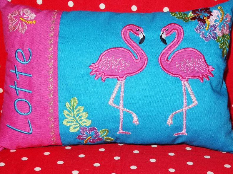 Flamingo Taschenmotiv + Kissen ITH image number 2