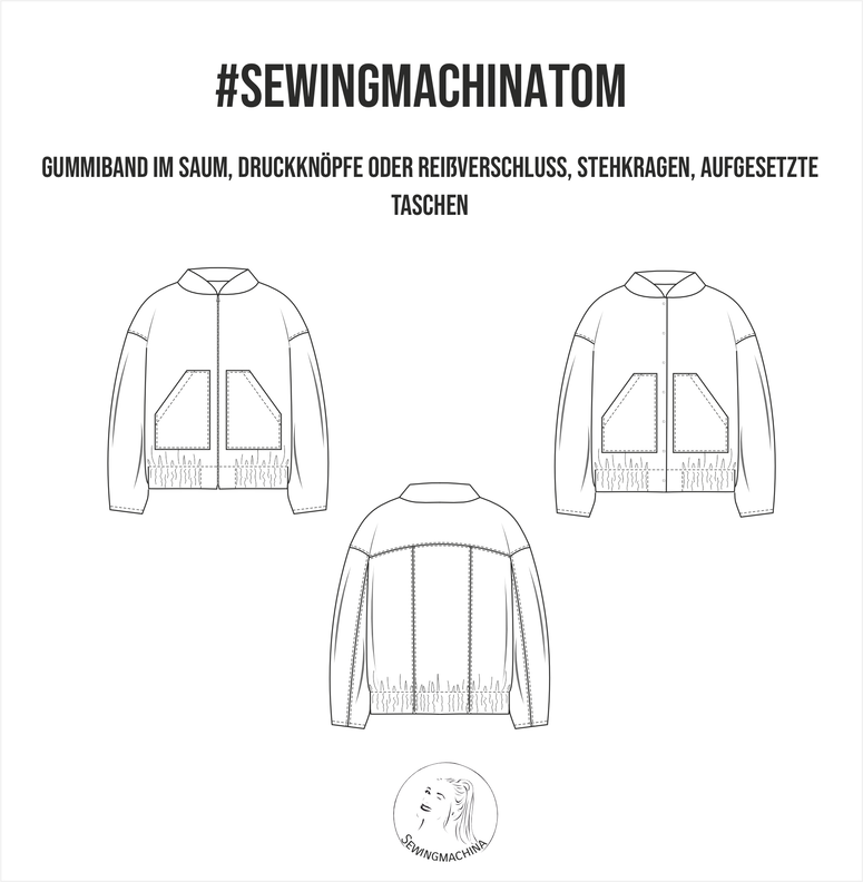 oversize Jacke Tom / PDF Schnittmuster image number 4