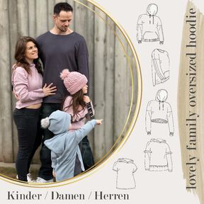 lovely family oversized hoodie Kinder & Damen & Herren