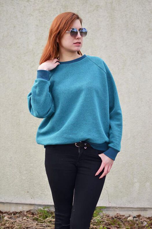 Oversize Sweater (34-60) PAPAYA Raglan Damen Schnittmuster image number 5