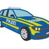 Polizeiauto klein gefüllt Stickdatei Polizei thumbnail number 4