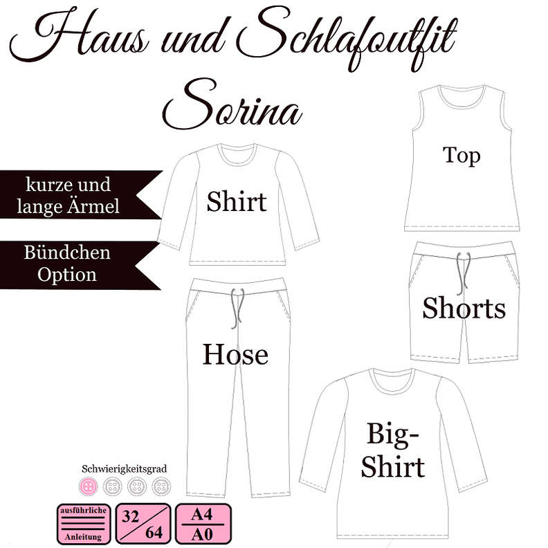 Haus- und Schlafoutfit "Sorina" - EBook und Nähanleitung  image number 1