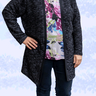 Anna - Basic Cardigan Strickjacke mit Bündchen - 34 bis 50  thumbnail number 5