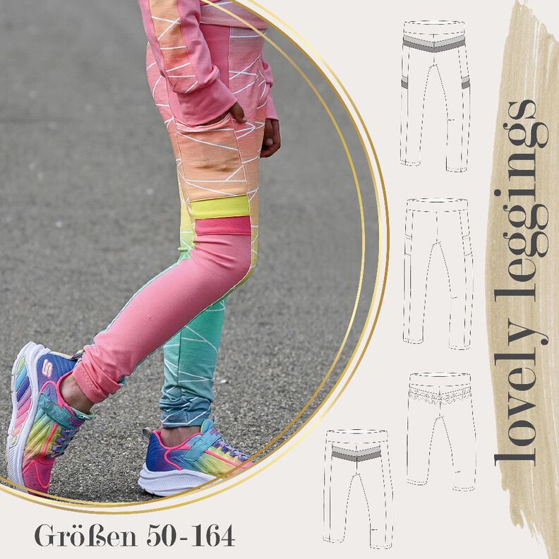 lovely leggings 50-164 Leggins Capri Hose Badehose Kinder image number 1