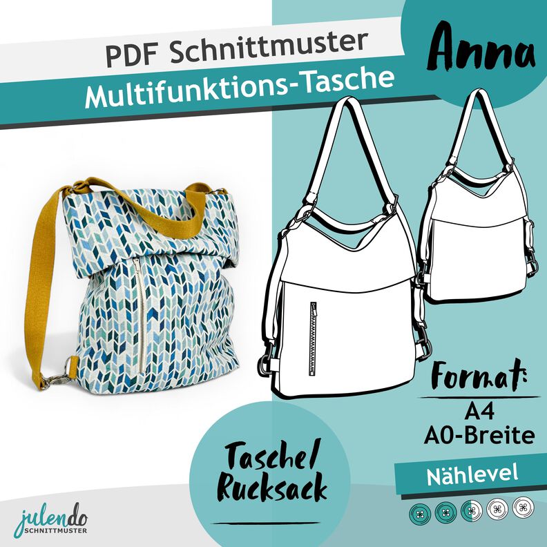 Multifunktionstasche “Anna” - Nähanleitung + Schnittmuster  image number 5