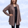 Anna - Basic Cardigan Strickjacke mit Bündchen - 34 bis 50  thumbnail number 4