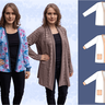 Anna - Basic Cardigan Strickjacke mit Bündchen - 34 bis 50  thumbnail number 3