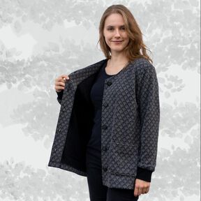 Nora - Cardigan + Strickjacke mit Knopfleiste + Tasche 34-50