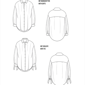 Oversize Bluse Karl / PDF Schnittmuster