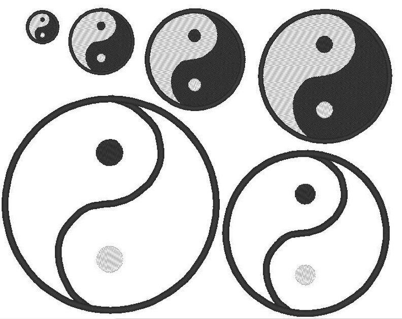 Yin Yang Stickdatei image number 3