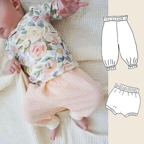 "Cutie-Pants-Baby & Bloomer" Musselin Hose / Schnittmuster 