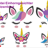 Stickdatei Einhorn Gesichter thumbnail number 1