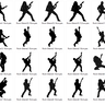 Rock Gitarre Silhouette Stickdatei thumbnail number 2