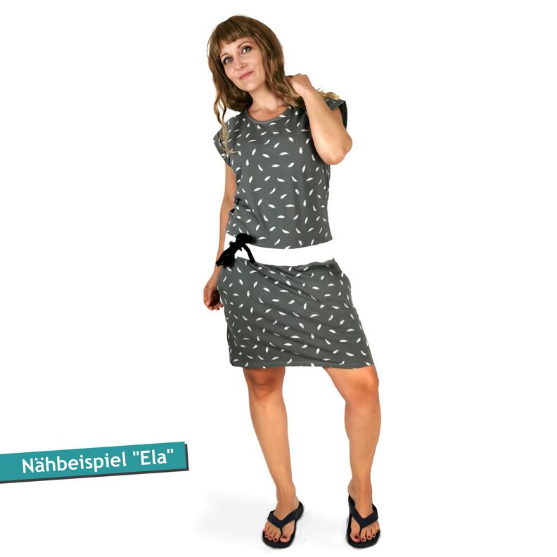 Nähanleitung + Schnittmuster Jerseykleid “Ela”, Gr. 32 – 54 image number 4