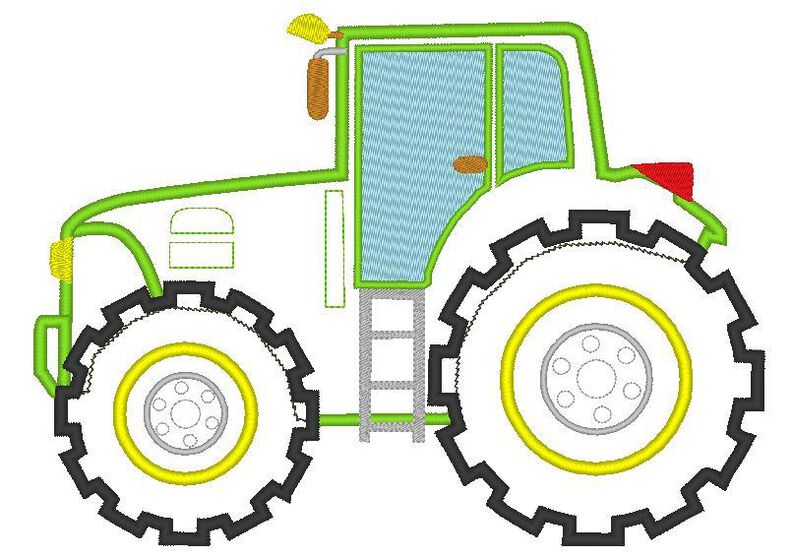 Stickdatei - Traktor alle Größen image number 6