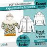 Schnittmuster + Anleitung Kinder-Hoodie Gr. 92/98-164/170 thumbnail number 2