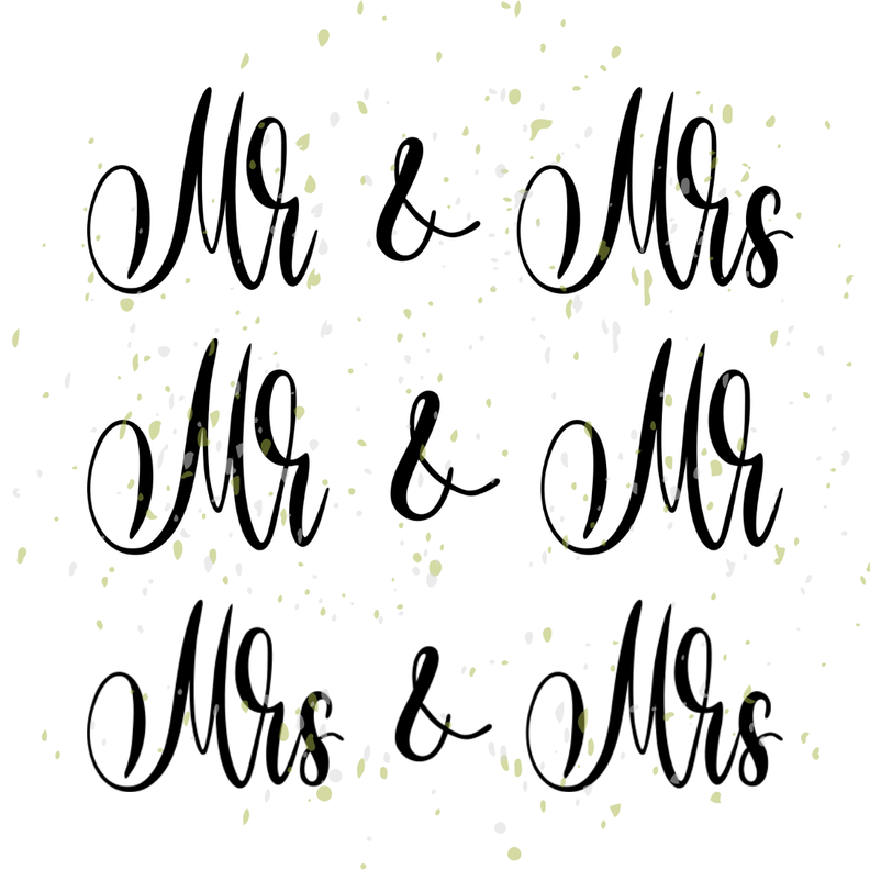 Hochzeit Schriftzug Mr & Mrs Plotterdatei | DIY Hunger image number 3