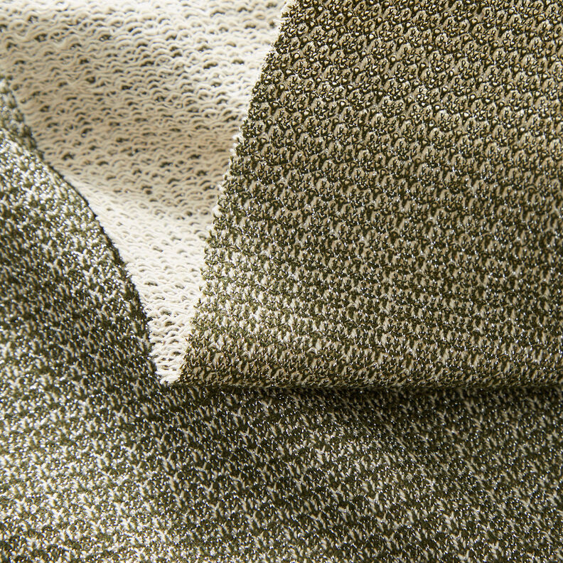 French Terry Glitzer – khaki,  image number 3