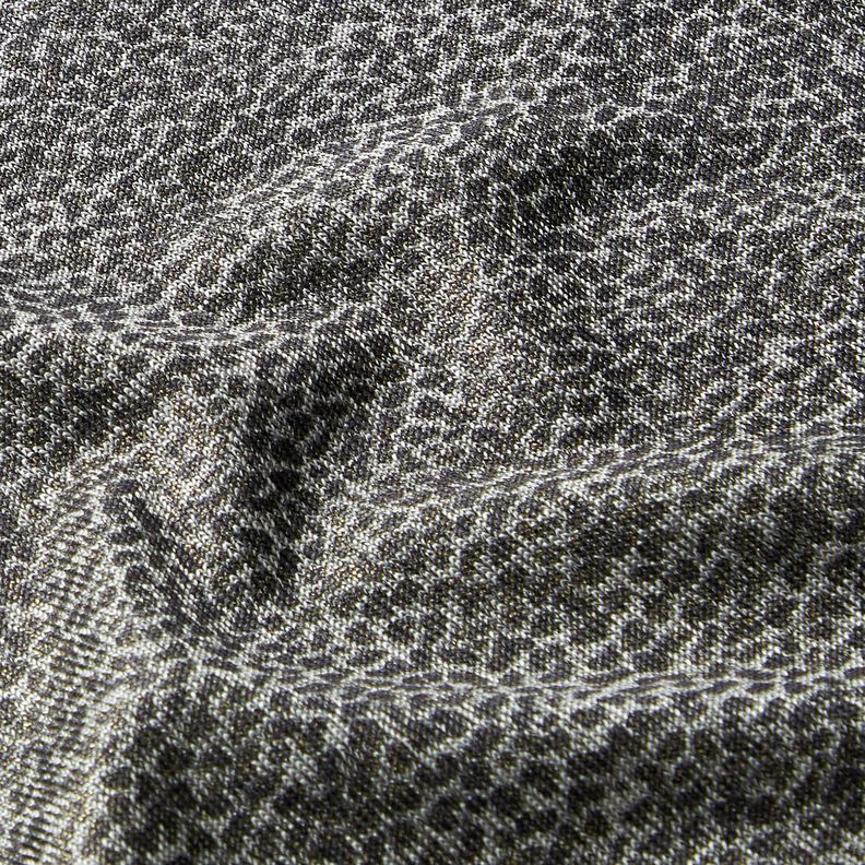 Jacquard Jersey Leomuster – gold metallic/grau,  image number 2