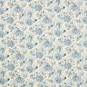 Baumwollpopeline zarte Paisleyblumen – creme/babyblau,  thumbnail number 1