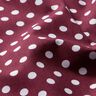 Baumwollpopeline Polka Dots – bordeauxrot/weiss,  thumbnail number 2