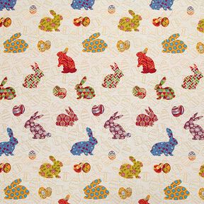 Jacquard Gobelin Bunte Osterhasen, 