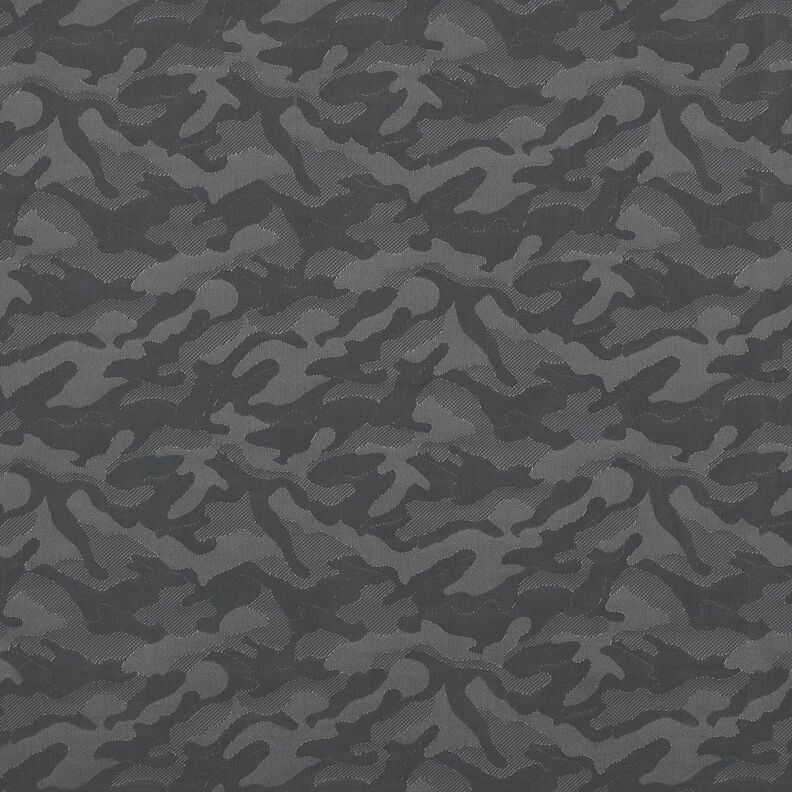 Futterstoff Jacquard Camouflage – dunkelgrau,  image number 1