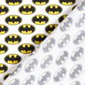 Baumwollpopeline Batman Logo Lizenzstoff | DC Comics – weiss,  thumbnail number 4