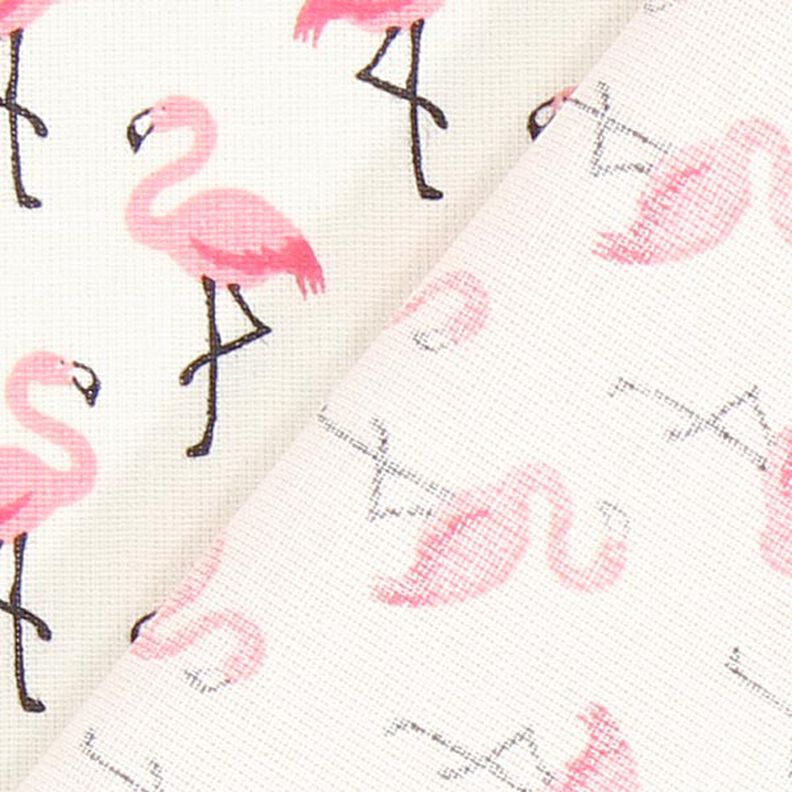 Beschichtete Baumwolle Flamingo – wollweiss,  image number 3