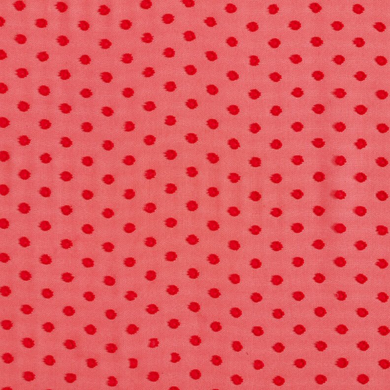 Chiffon Dobby Punkte – rot,  image number 1