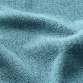 Leinen-Baumwoll-Mix Jacquard Wellenmuster – taubenblau, 