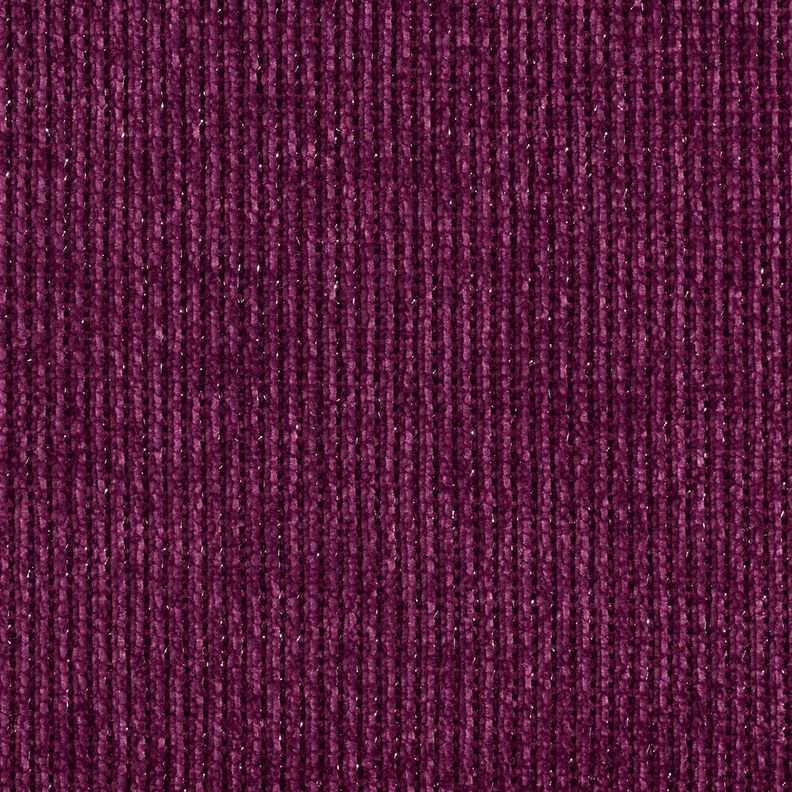 Glitzer-Chenille – aubergine/silber metallic,  image number 1