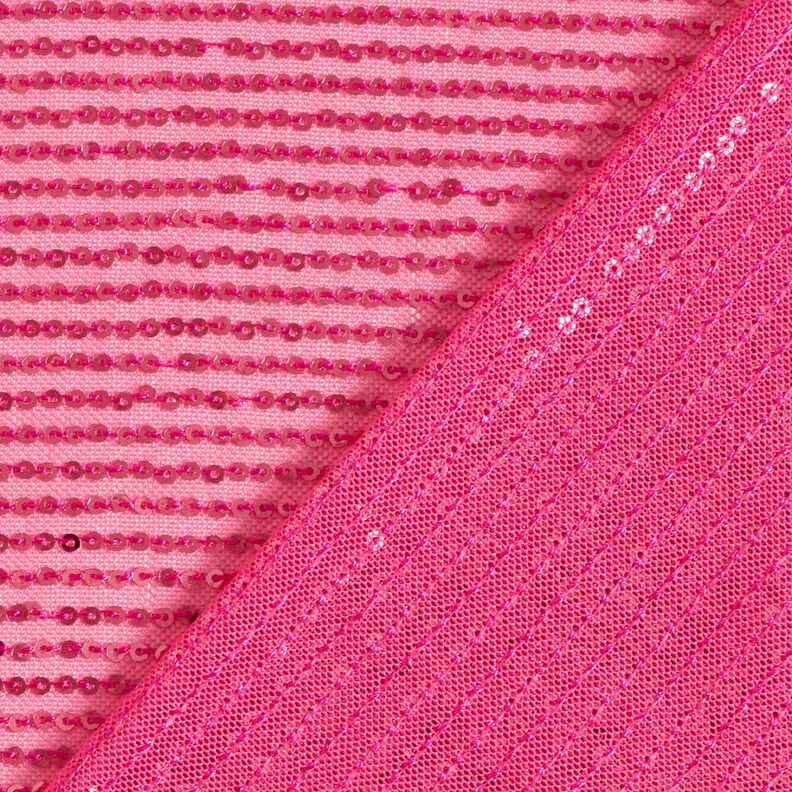 Paillettenstoff Längsstreifen – intensiv pink,  image number 4