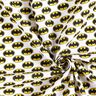 Baumwollpopeline Batman Logo Lizenzstoff | DC Comics – weiss,  thumbnail number 3