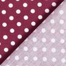 Baumwollpopeline Polka Dots – bordeauxrot/weiss,  thumbnail number 4