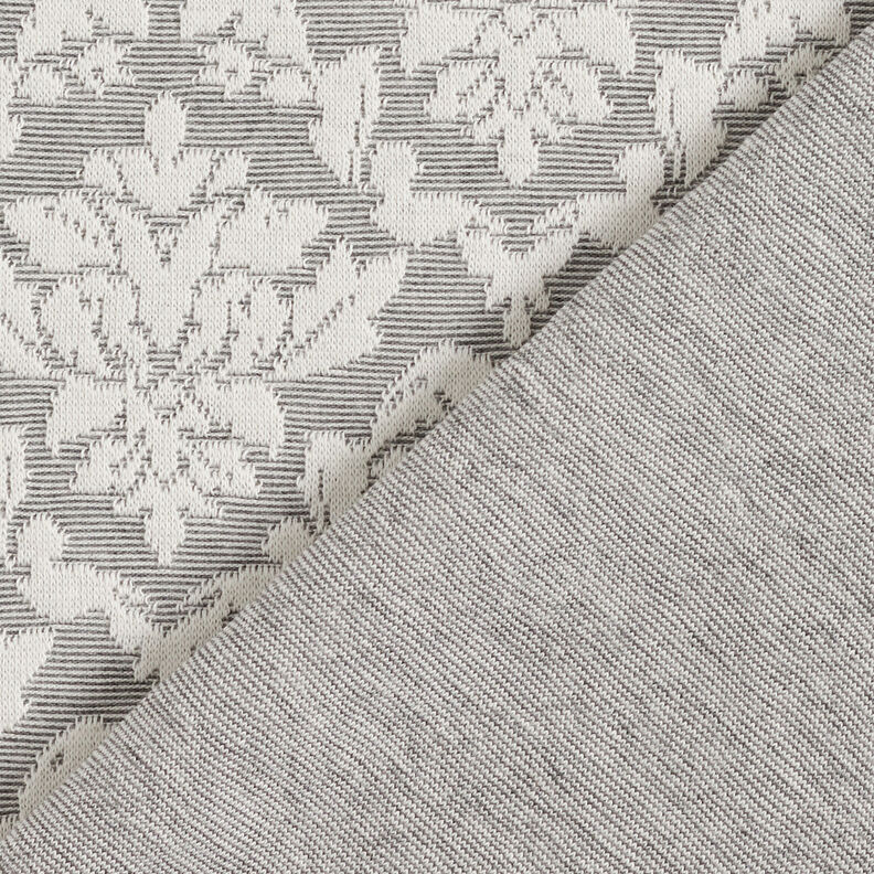 Jacquard Jersey Ornamente – hellgrau/weiss,  image number 5