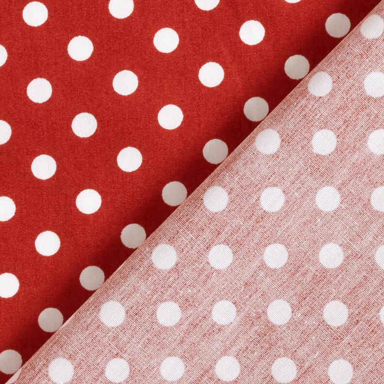 Baumwollpopeline Polka Dots – terracotta/weiss,  image number 4