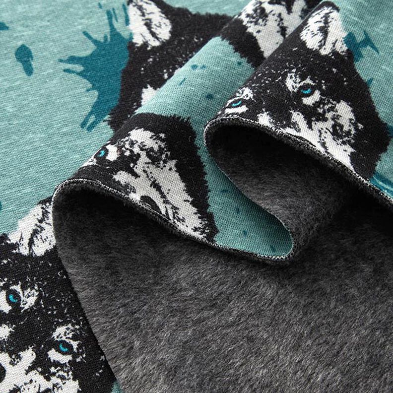 Alpenfleece Wolf  – petrol,  image number 3